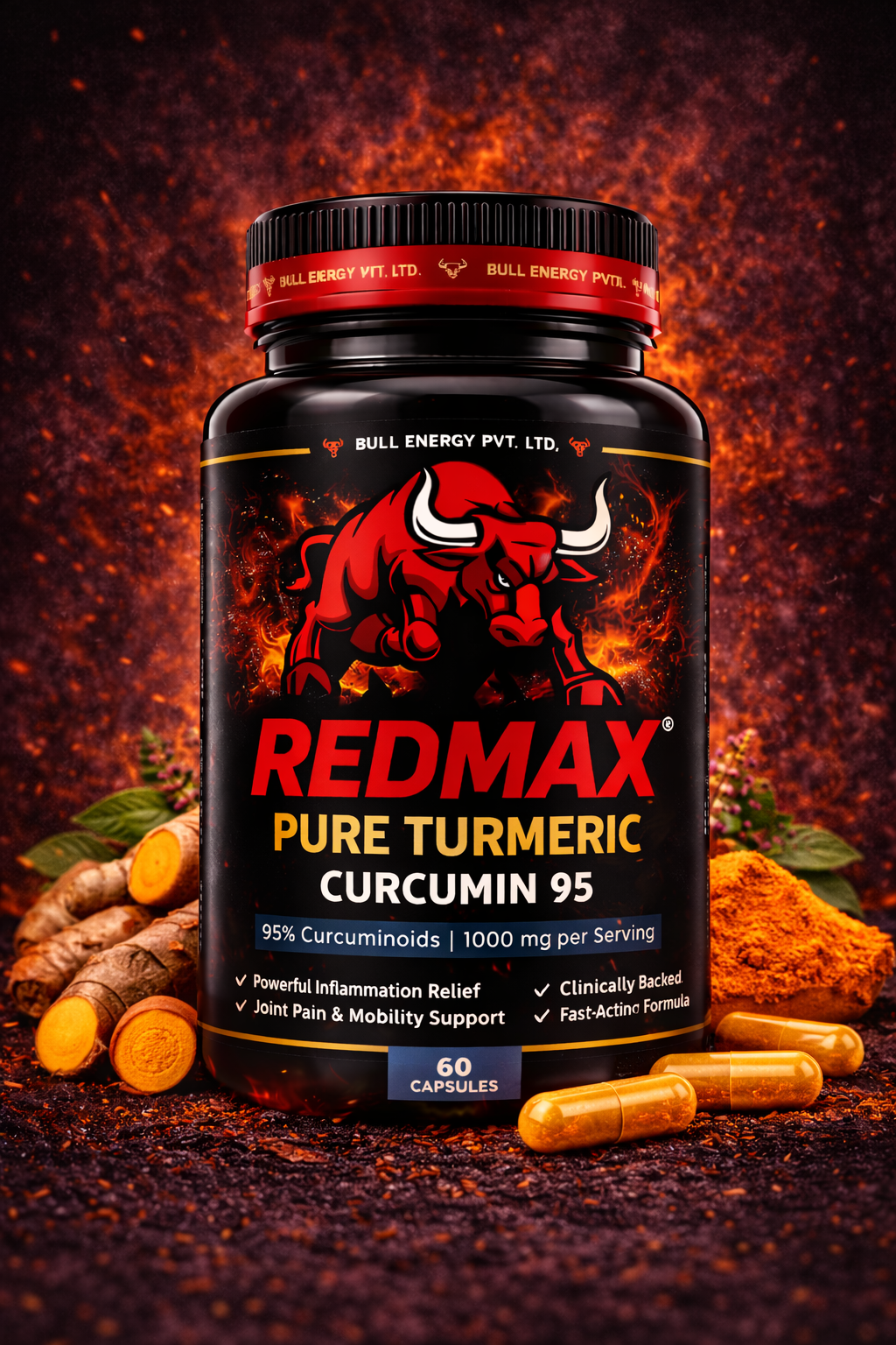 REDMAX Pure Turmeric – Curcumin 95
